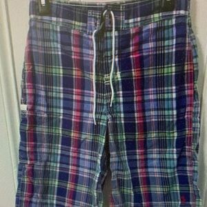 Plaid Kids Swim Shorts - Multicolor